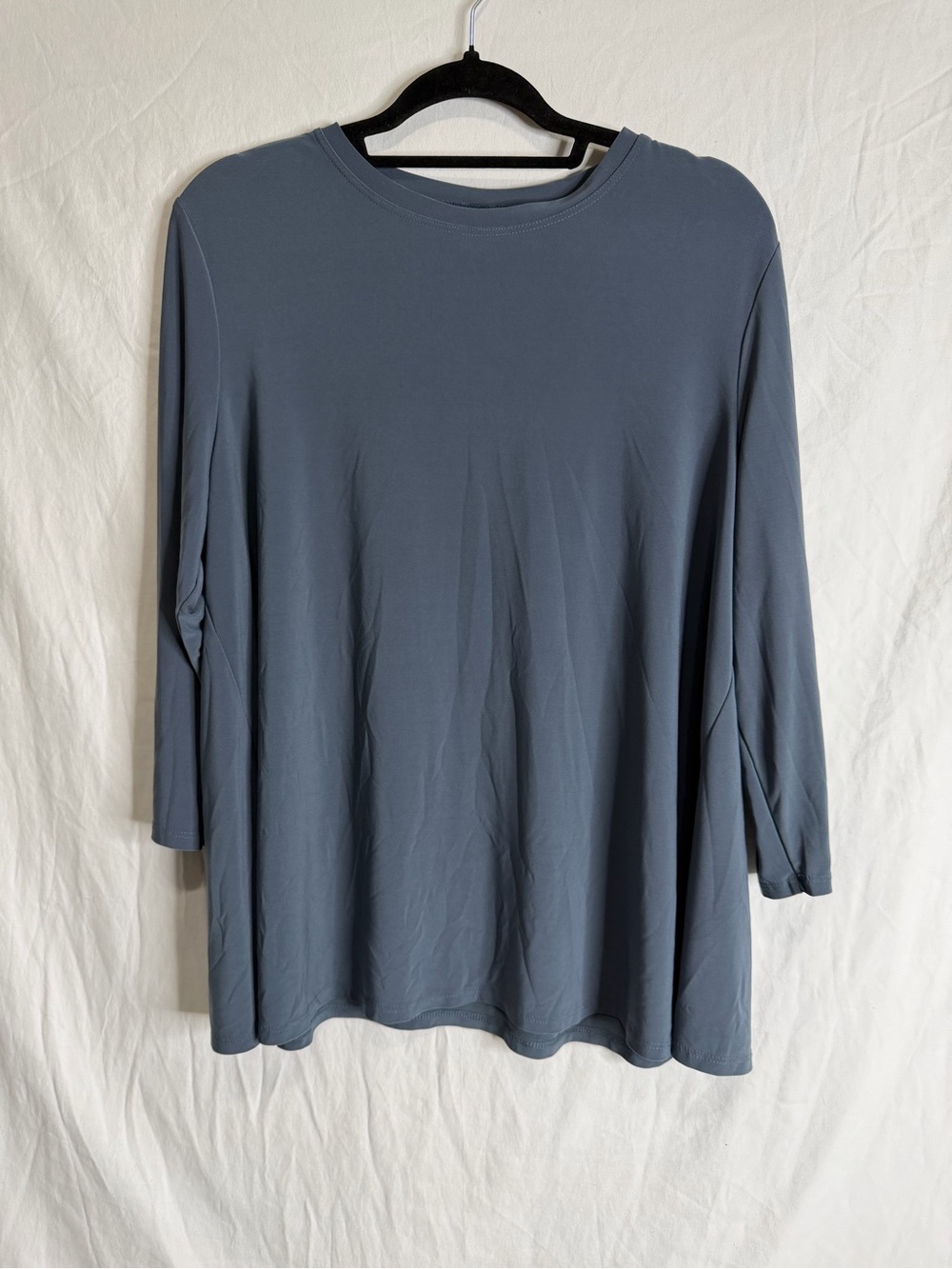 MarlaWynne Soft Blue Long-sleeve Blouse Size XL